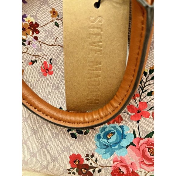 NWT STEVE MADDEN BJAPAN FLORAL TOTE CROSSBODY BAG MULTI TIK TOK VIRAL TRENDY - Picture 7 of 8